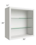 Tuscan Cloud 30x30 Wall Cabinet (No Doors) To Be Used With Glass Doors