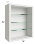 Tuscan Cloud 30x36 Wall Cabinet (No Doors) To Be Used With Glass Doors