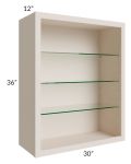 30x36 Wall Cabinet (No Doors) To Be Used With Glass Doors