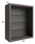 30x36 Wall Cabinet (No Doors) To Be Used With Glass Doors