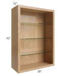 Vienna Timber 30x42 Wall Cabinet (No Doors) To Be Used With Glass Doors