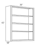 Vienna 30x42 Wall Cabinet (No Doors) To Be Used With Glass Doors