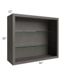 36x30 Wall Cabinet (No Doors) To Be Used With Glass Doors