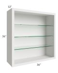 Tuscan Cloud 36x36 Wall Cabinet (No Doors) To Be Used With Glass Doors
