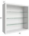 Vienna Cloud 36x36 Wall Cabinet (No Doors) To Be Used With Glass Doors