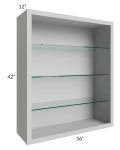 36x42 Wall Cabinet (No Doors) To Be Used With Glass Doors