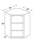 Vienna 24x30 Corner Wall Cabinet (No Door) To Be Used With A Glass Door