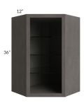 24x36 Corner Wall Cabinet (No Door) To Be Used With A Glass Door