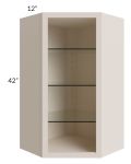 24x42 Corner Wall Cabinet (No Door) To Be Used With A Glass Door