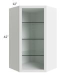 24x42 Corner Wall Cabinet (No Door) To Be Used With A Glass Door