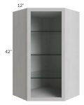 24x42 Corner Wall Cabinet (No Door) To Be Used With A Glass Door
