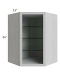 27x36 Corner Wall Cabinet (No Door) To Be Used With A Glass Door