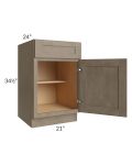 Cobblestone Grey 21" Base Cabinet 