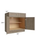 Cobblestone Grey 33" Base Cabinet 
