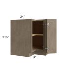 Cobblestone Grey 33" Easy Reach Corner Base Cabinet