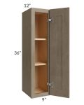 Cobblestone Grey 09x36 Wall Cabinet