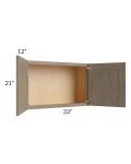 Cobblestone Grey 33x21 Wall Cabinet