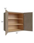 Cobblestone Grey 36x36x24 Split Pantry Wall Cabinet