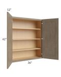 Cobblestone Grey 36x42 Wall Cabinet