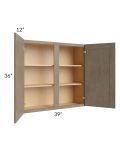Cobblestone Grey 39x36 Wall Cabinet