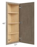 Cobblestone Grey 12x42 Wall End Angle Cabinet