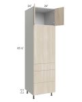Milan Natural 24x90 Single Oven Cabinet with 3 Drawers