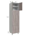 Milan Hazel 24x96 Combo Oven Cabinet