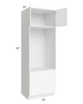 Venetian White Gloss 30x90 Oven Cabinet