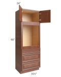 Phoenix Caramel Glaze 31.5x90 Oven Cabinet
