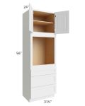 Charlotte White 31.5x96 Oven Cabinet
