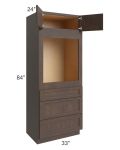 Tuscan Kona Brown 33x84 Oven Cabinet