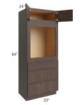 Vienna Kona Brown 33x84 Oven Cabinet