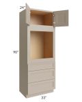 Tuscan Oyster 33x90 Oven Cabinet