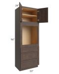 Tuscan Kona Brown 33x96 Oven Cabinet