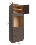 Vienna Kona Brown 33x96 Oven Cabinet