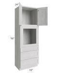 Heather Grey Shaker 33x96 Oven Cabinet