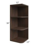 Tuscan Kona Brown 12x30 Open End Wall Cabinet