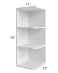 Belfast White 12x30 Open End Wall Cabinet