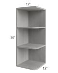Gramercy Grey Mist 12x30 Open End Wall Cabinet
