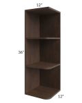Tuscan Kona Brown 12x36 Open End Wall Cabinet