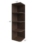 Tuscan Kona Brown 12x42 Open End Wall Cabinet
