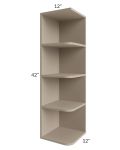 Tuscan Oyster 12x42 Open End Wall Cabinet