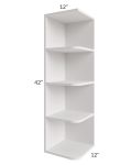 Midtown Cloud Shaker 12x42 Open End Wall Cabinet
