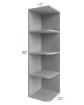 Gramercy Grey Mist 12x42 Open End Wall Cabinet