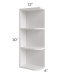 Tuscan Cloud 6x30 Open End Wall Cabinet – Left Opening
