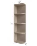 Tuscan Oyster 6x42 Open End Wall Cabinet – Left Opening
