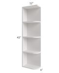 Midtown Cloud Shaker 6x42 Open End Wall Cabinet â‚¬â€œ Left Opening