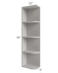 Salem Light Grey 6x42 Open End Wall Cabinet – Left Opening