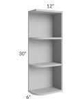 Tuscan Painted Grey 6x30 Open End Wall Cabinet – Right Opening