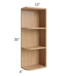 Midtown Timber Shaker 6x30 Open End Wall Cabinet – Right Opening